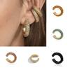 Fashion Bohemia Crystal Earrings Ear Cuff C Shaped Rhinestone Ear Clip Earring,