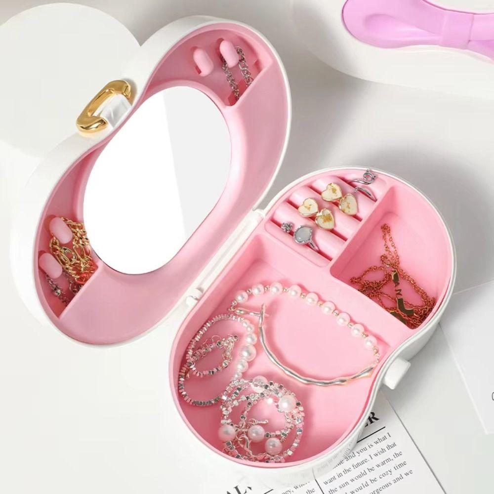 Compartment Jewelry Stand Holder Display Tray Rotating Plastic Stand Earring Ring Box Bracelet