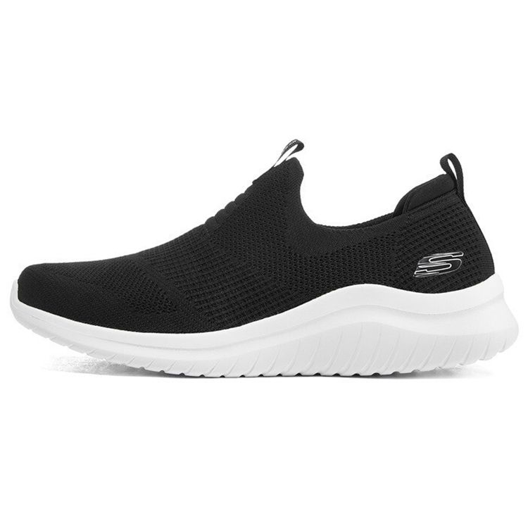 Skechers Ultra Flex 2.0 Comfortable Fabric Low Top Casual Running Shoes Men sneaker Black White 232106-BKW 41.5