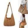 Large Capacity Shoulder Bag Crossbody Bag Fashion Corduroy Handbag For Womens-In Stock