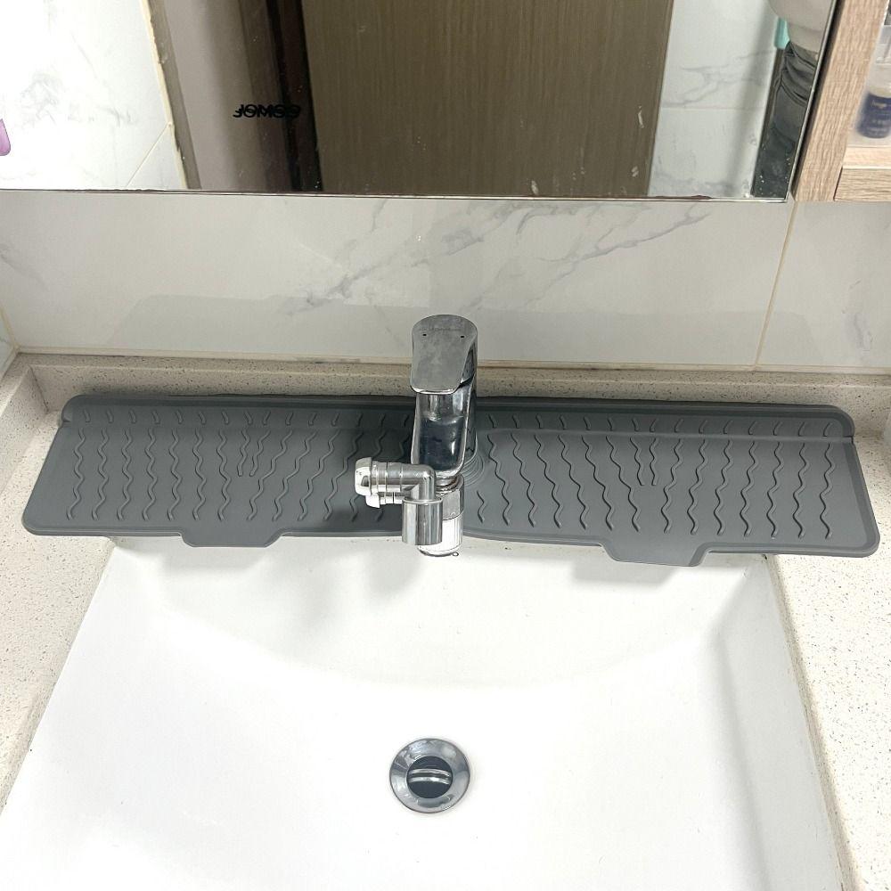 S/M/L Silicone Faucet Mat Rectangular Water Drip Catcher Tray Kitchen Accessory