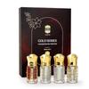 Non-Alcoholic Attar Perfume Roll-On for Men & Women | Blu Moon, Dubai Oud, White Oud, Rose Gold | 5ML, Pack of 4 Gift Set