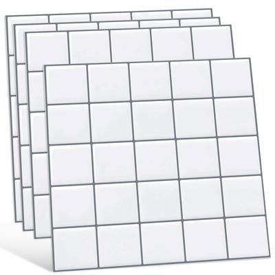 XINZY 3D Fliesenaufkleber, Wasserdicht, Fleckenbeständig, Hitzebeständig, Ziegelmuster, Abnehmbar, DIY Renovierungsfolie für Küche, Bad, Toilette, Fell