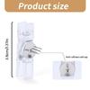 80/90PCS Push Pins with Clear Clip for Cork Board, Clear Push Pins Clip Notice Board Thumb Tacks for for Notes Photos