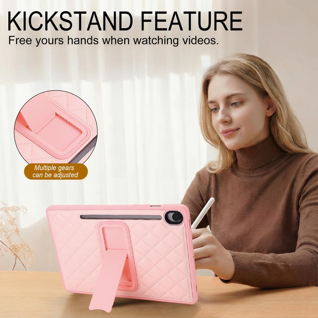 Luxury Leather for Samsung Tab Stand Case S10 Lite S9 FE S6 Lite A11 A9 Plus FE A8 A7 Lite Case Kickstand Cover