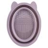 Collapsible Silicone Makeup Brush Cleaning Bowl Portable Cosmetic Sponge Scrubber Bowl Beauty Makeup Washing Tool