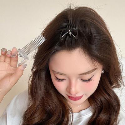 Volume Hair Clip for Fluffy Bangs, 13-Pin Root Lift Hair Volume Pincher High Elasticity Good Grip Volumizing Hair Clip for Women
