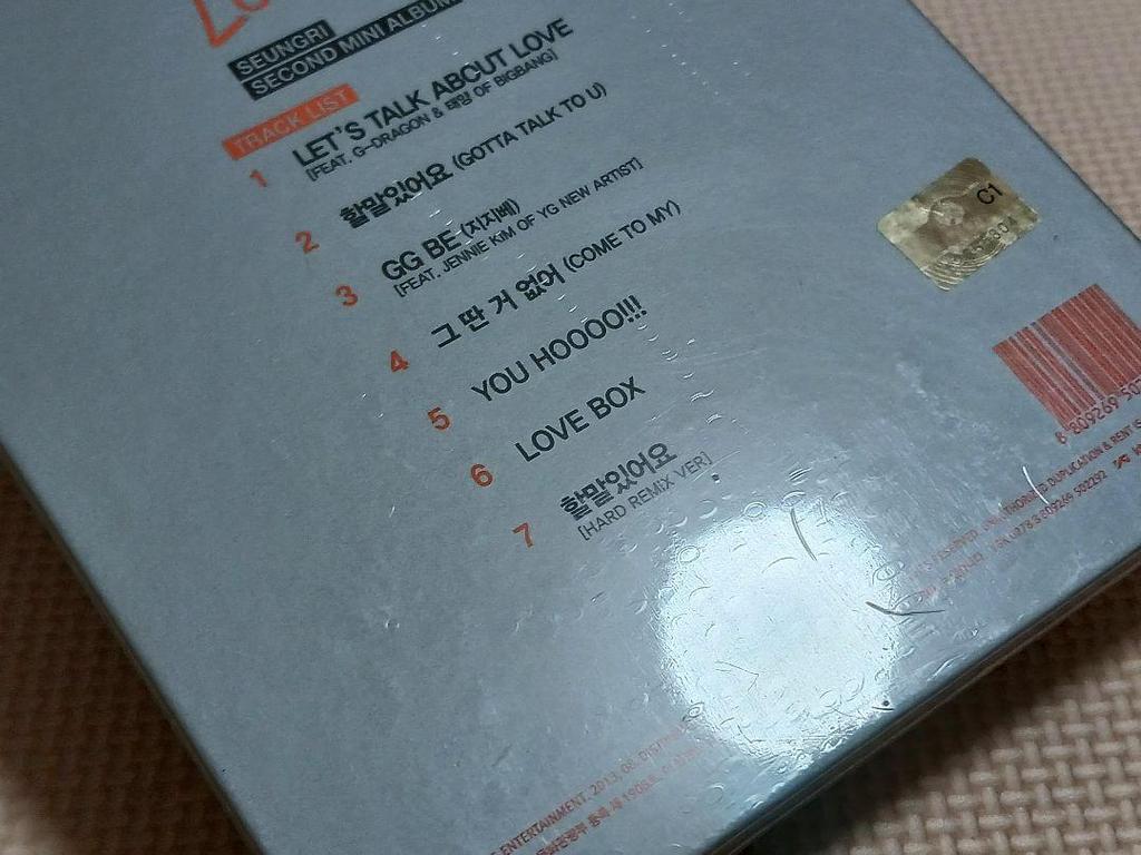 [USED] V.I LET'S TALK ABOUT LOVE Korean version CD