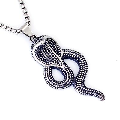 Cobra Shape Men's Pendant Trendy Brand Necklace