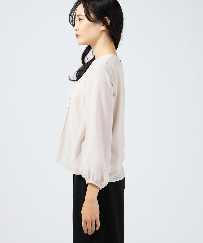 AC by Alpha Cubic Pleated Size Size L T-Shirt, Women's, 351605, Gray,