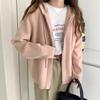 Women's Loose Hooded Knit Cardigan - Thick, Soft Double Zipper Jacket for Spring/Autumn