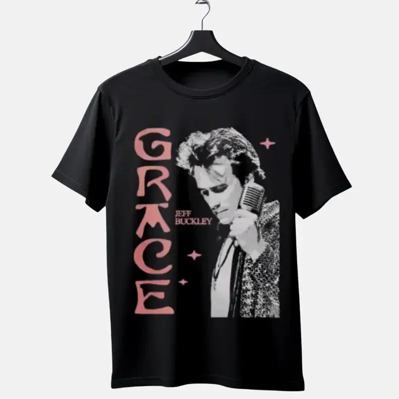 Jeff Buckley Singer Grace Album Black TShirt