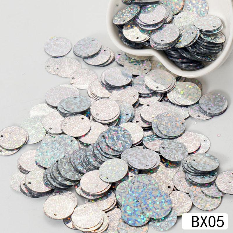 30mm Clear Flat Round Sequins Bulk Pack for Handmade Craft Projects Wedding Sewing Decoration