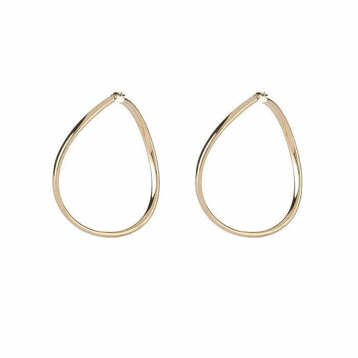 Náušnice - GUESS - JUBE04196JWYGT-U - Nerezová ocel - Zlatá - 40 mm