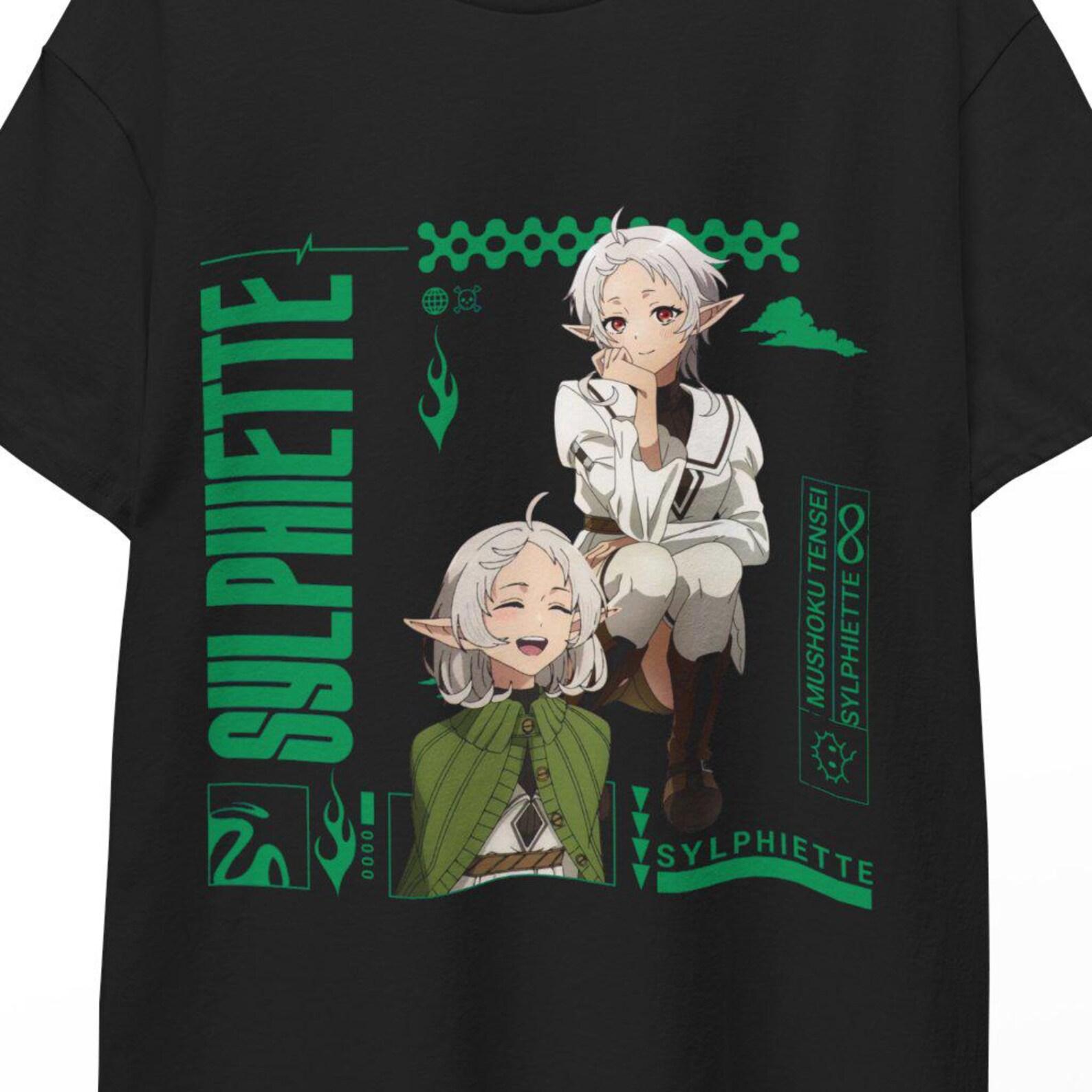 Mushoku Tensei Shirt Rudeus Greyrat Eris Greyrat Roxy Migurdia Sylphiette Staff Blanket STL Gift Rudeus Anime Poster sylphiette merch XL