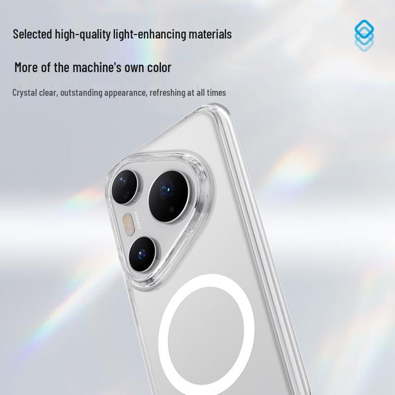 Mr. Blue Gorilla Transparent Magnetic Drop-Proof Phone Case for Huawei Pura 80 Series