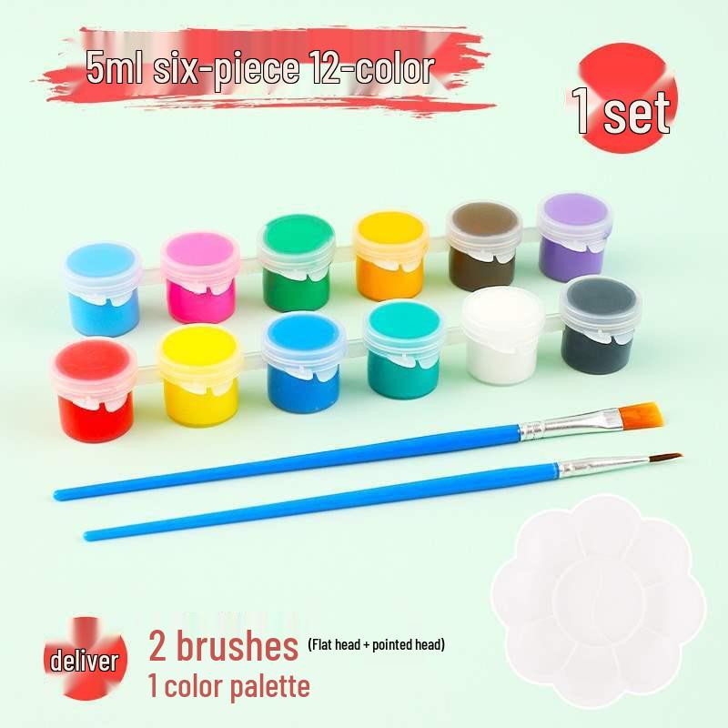 DIY Children's Silk Cloth Round Fan with Bamboo Handle - Palace Style Hand-Painted Kindergarten Craft