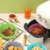 Air Fryer Liner Silicone Baking Tray High Temperature Resistant Pizza Pan Air Fryer Basket Accessory
