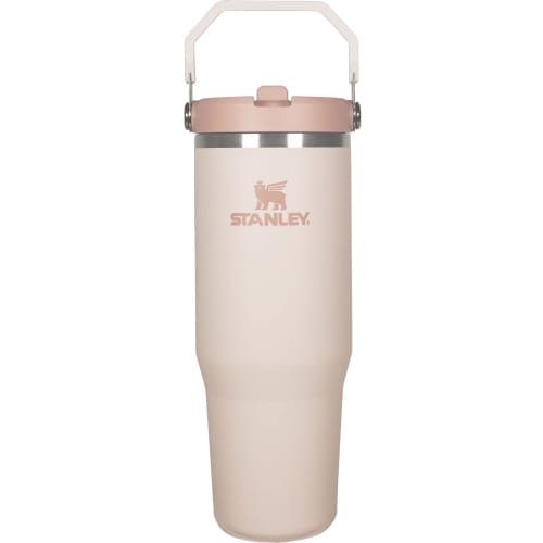 STANLEY Ice Flow Flip Straw 2.0 Rose Quartz Vacuum Tumbler, 0.88L, Insulated Water Bottle, for Sports and Outdoors, Warranty Included (Authentic Japan
