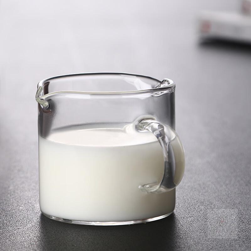 Shangqi Double Spout High Borosilicate Glass Mini Milk Pitcher