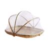 Bamboo Anti-insect Dustproof Basket Reusable Fruit Vegetable Tray Food Storage Basket  Kitchen Tool