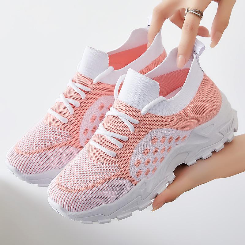Sneakers women's new summer casual versatile single shoes mesh breathable running platform dad shoes
