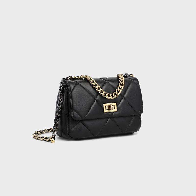 Bag Women's Bag Chain Crossbody Bag Small Bag High-grade Leather Small Square Bag