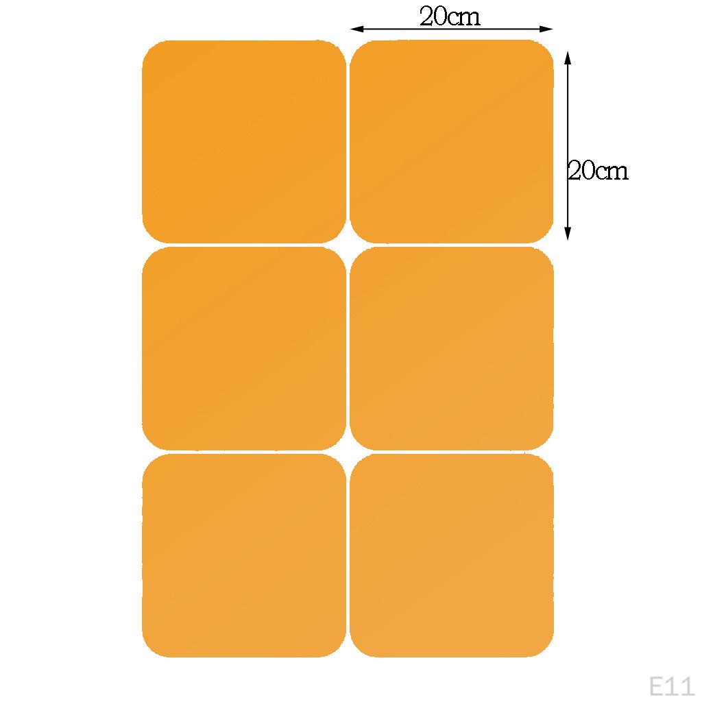 /Set Self Flexible Mirror Sheets Wall ers for Home Decor - 0.1cm Thickness