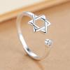 VENTFILLE 925 Sterling Silver Moon Tassel Opening Female Fashion Ins Ring Dropship Wholesale