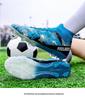 2024 Men's Fly-Knit High-Top Soccer Shoes with Breathable Sock Liner for Professional Turf Training
