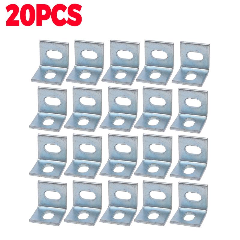 10/30pcs Universal Alloy Corner Brackets 90 Degree Right Angle Bracket for Wood Furniture Cabinet Connect Fastener Accessories