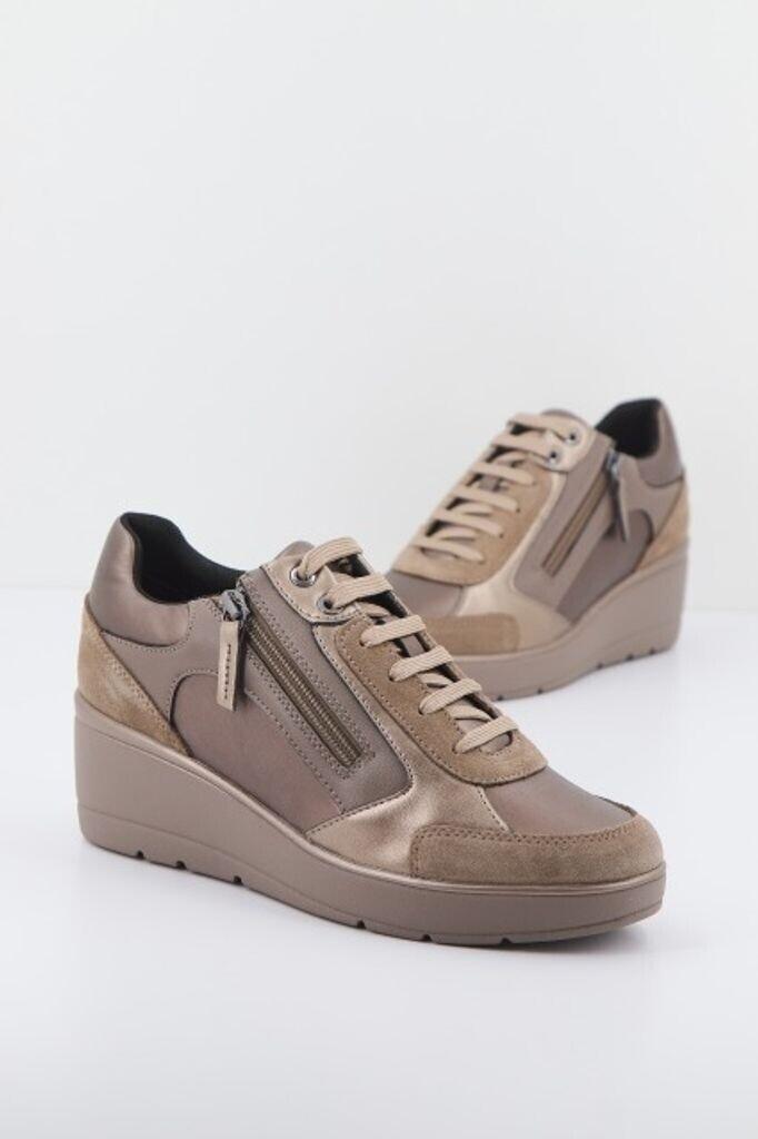 Geox Ilde Damen Sneaker (D36RAC) dunkles Taupe