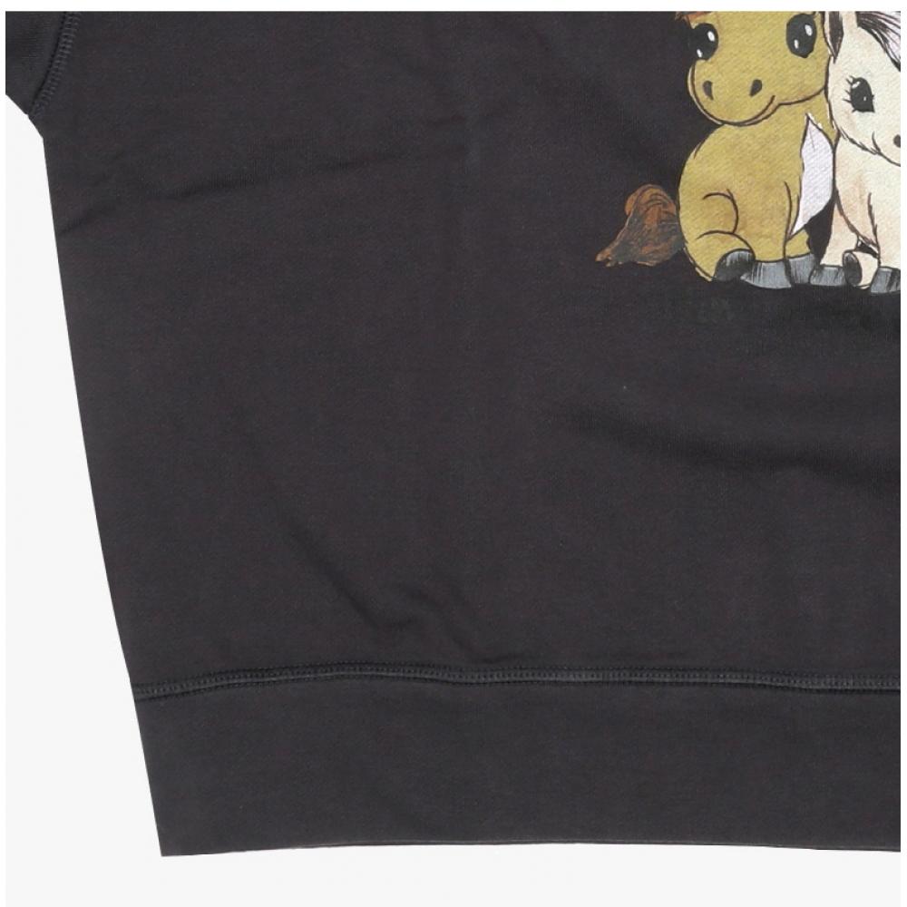 Ganni Women Pony Logo Sweatshirt 252 A1060018