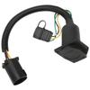 7 Way Trailer Connector 7?Pin 4?Pin Plug and Play Trailer Wiring Harness with Bracket Screw Nut for