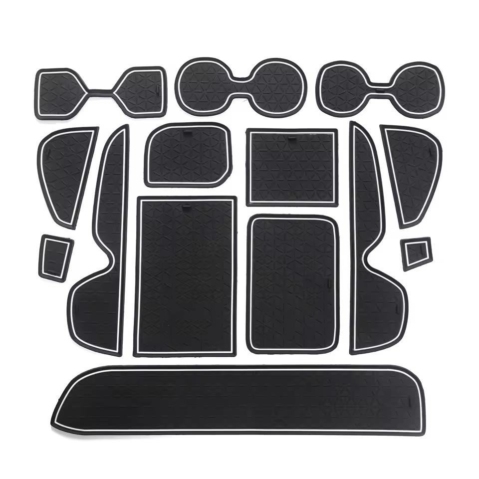 Pro Toyota RAV4 XA50 2019 ~ 2025 Protiskluzová podložka do přihrádky ve dveřích, podložka do držáku nápojů, podložka do drážky ve dveřích, příslušenství do interiéru auta