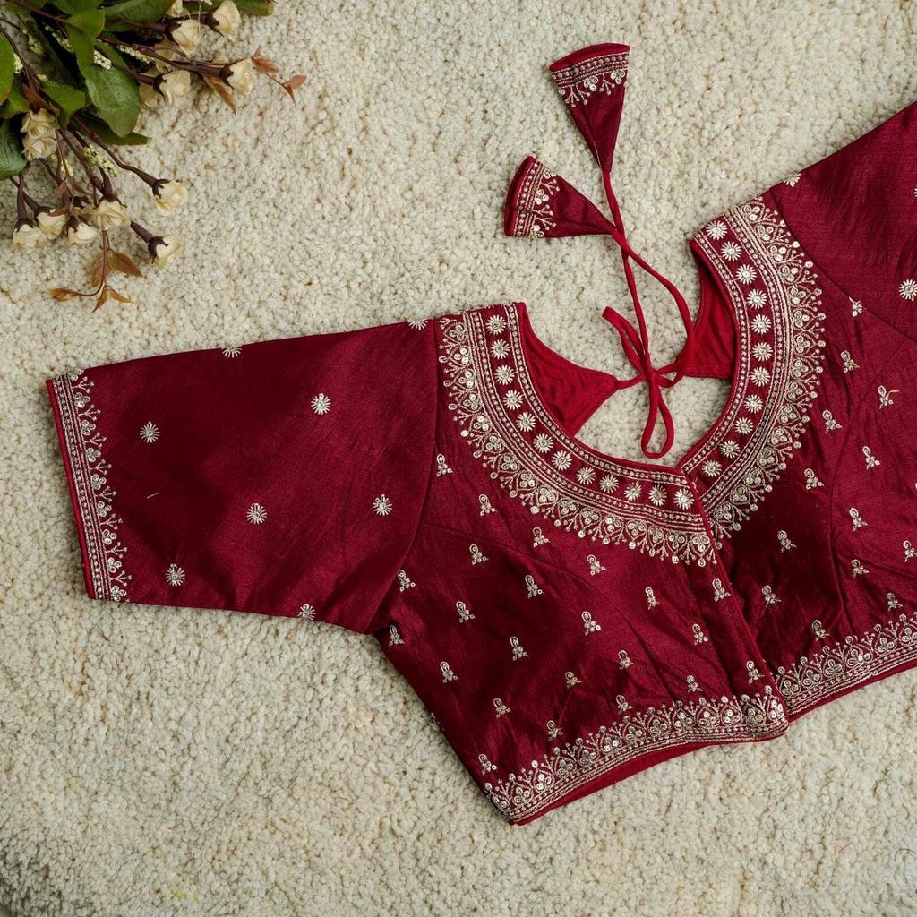 Beautiful Designer Party Wear Blouse Indian Bollywood Ethnic Half Sleeves Choli