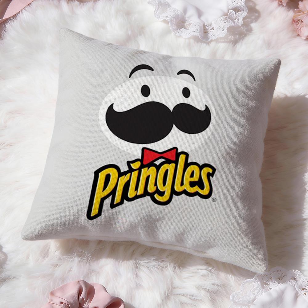 Classic P-Pringles Cushion Cover Premium Comfort Reversible Pillow Cove -Two in One Design for Any Room & Car Interior