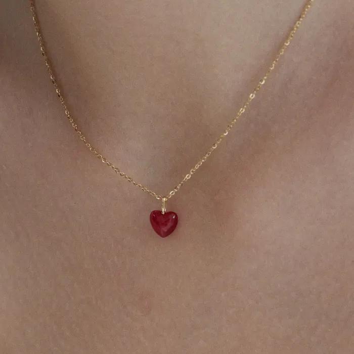 14k Mellow Heart Necklace Pendant