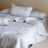 French Tencel Embroidery Luxury Four-Piece Bedding Set - Silky, Cool, Skin-Friendly for Summer Comfort