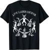 Live Laugh Lucifer Horror Satana Satanico Demone Diavolo Capra Uomo Maglietta