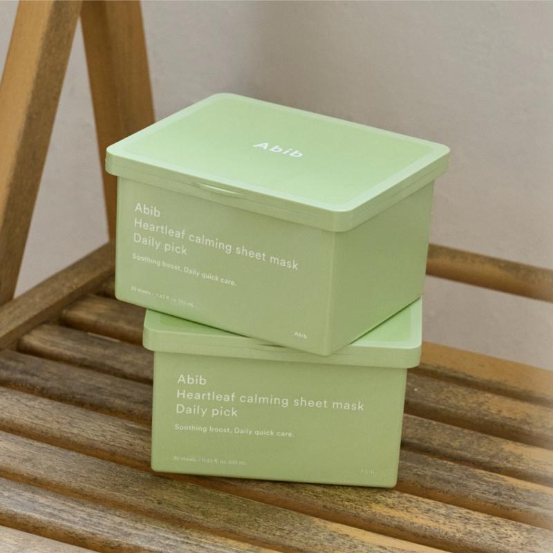 ABIB Heartleaf Calming Sheet Mask Daily Pick 350ml 30EA