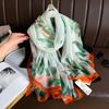 Silk Scarf Fashion Design Neck  Foulard Female Headbanda Luxury Hijab Women Warm Pashmina Scarves Echarpe Shawl Large Wrap