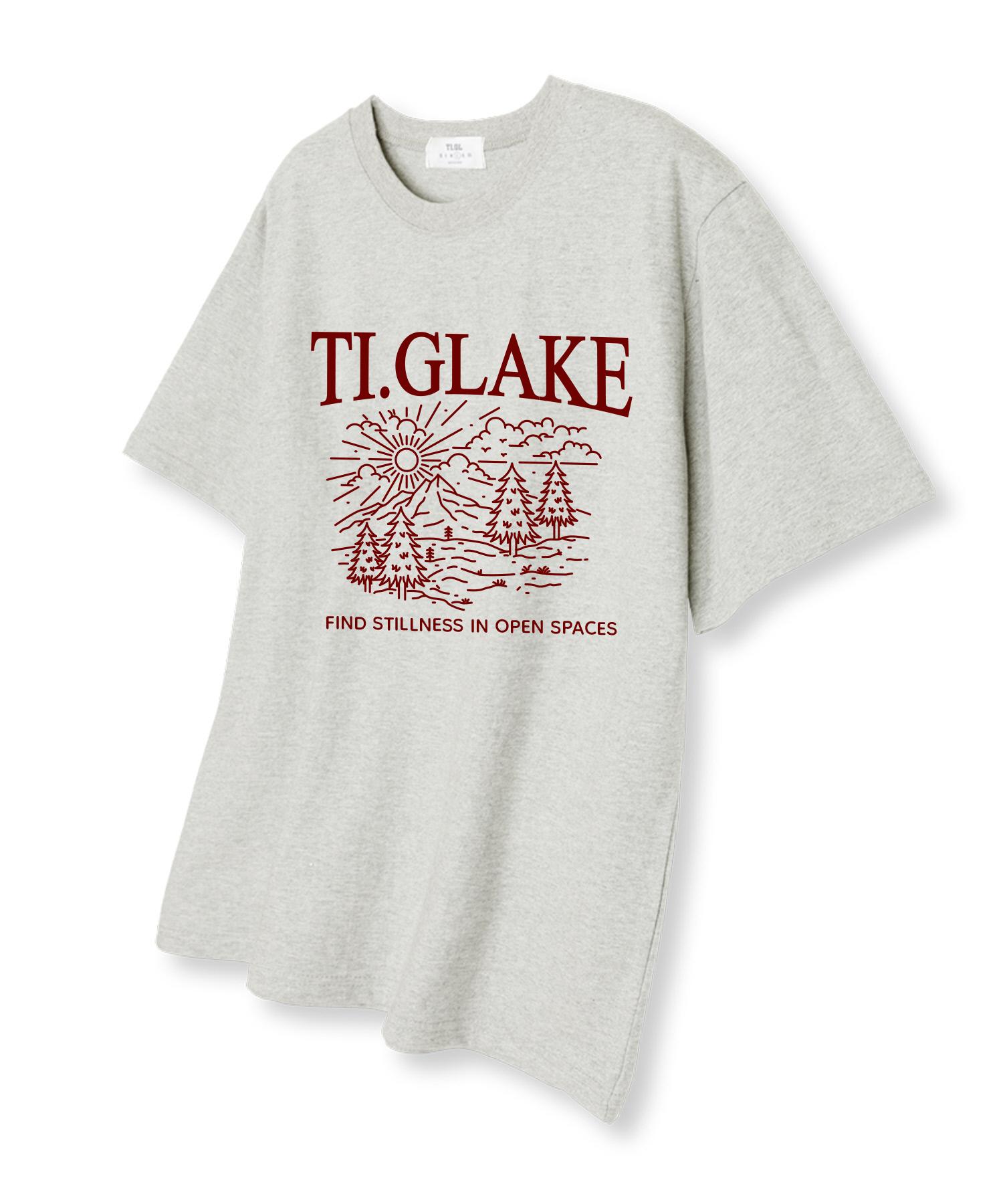Футболка Tee Glake Open Space с коротким рукавом Овсяный L