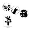 Metal Dragon Garden Stake Fairy Yard Art Outdoor Decor