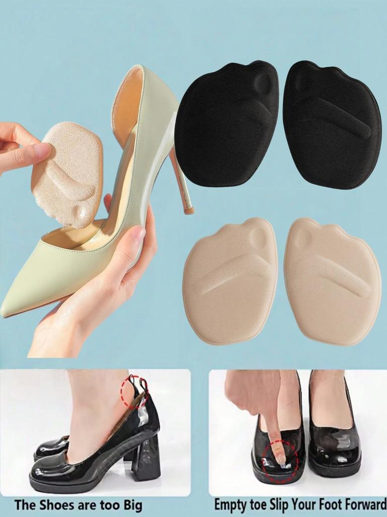 1-4Pirs High Heel Foot Cushions Forefoot Anti-Slip Insole Breathable Shoes Women Protection Foot Pad Supports Inserts