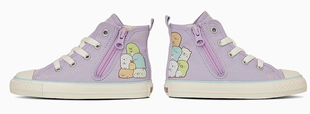 Converse All Star N Sumikkogurashi Z HI Lavender Size Cm Kids' Sneakers, 17.0