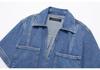Women's Washed Denim Pullover Shirt & Skort - Summer 2024 Street Style Arrival