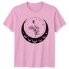 Mystical Moon Phase Botanical Branch TShirt Nature Birthday Gift For Him And Her