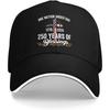 250 Years of Blessings 1776 2026 USA Patriotic Baseball Cap Polyester Unisex Casual Allseason Hat