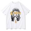 Womens Tshirt with Collarless Short Sleeved Casual Loose Top Soft Elastic and Breathable Daily Streetwear Highend Tshirt